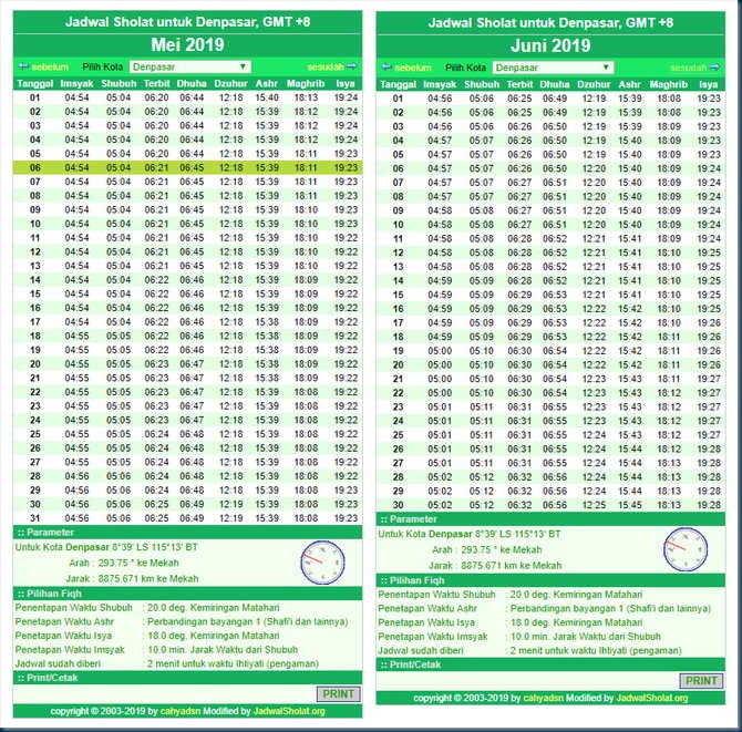 jadwal