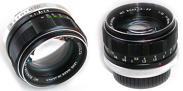 【美品】MINOLTA MC ROKKOR-PF 58mm f1.4