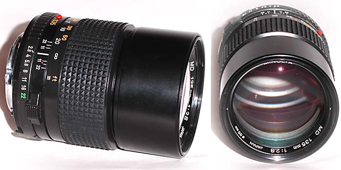 MINOLTA MD 135mm F2.8 【光学美品】