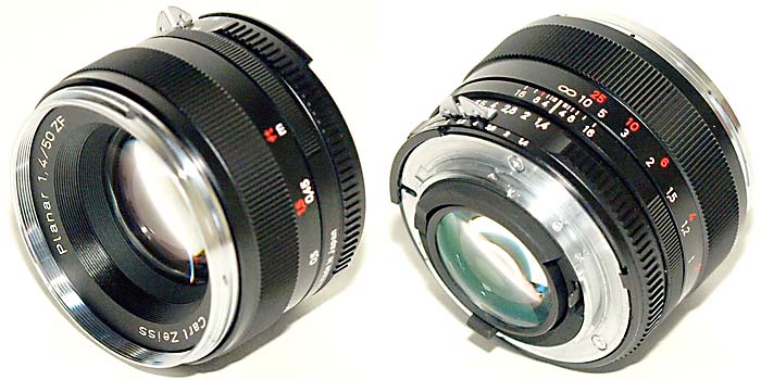 Carl Zeiss Planar T* 50mm F1.4 ZF spec